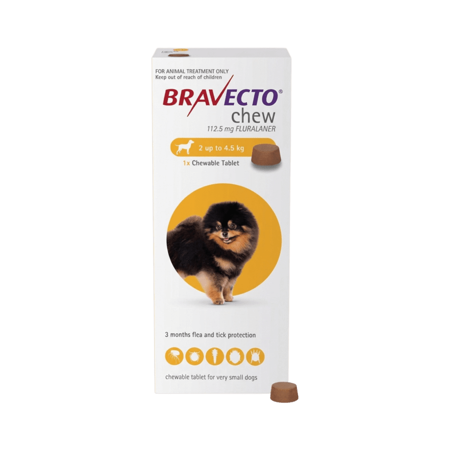 Bravecto Chew Fluralaner Extra Small Obat Kutu Anjing