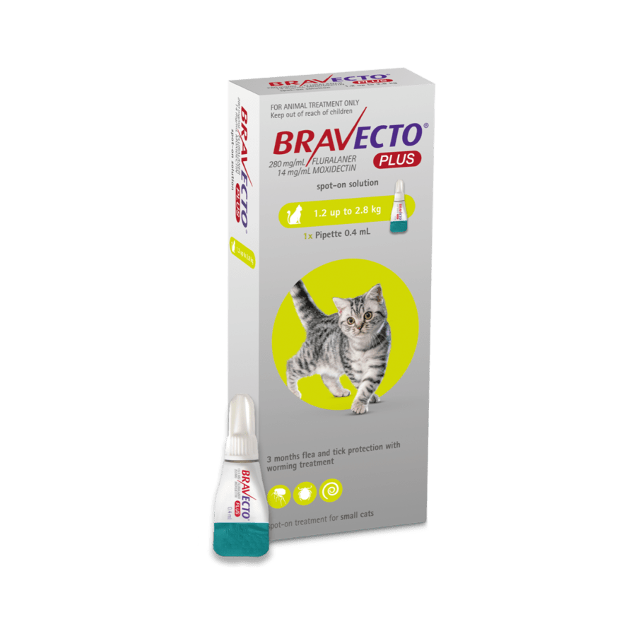 Bravecto Plus Spot On Solution Small Obat Anti Parasit Kucing
