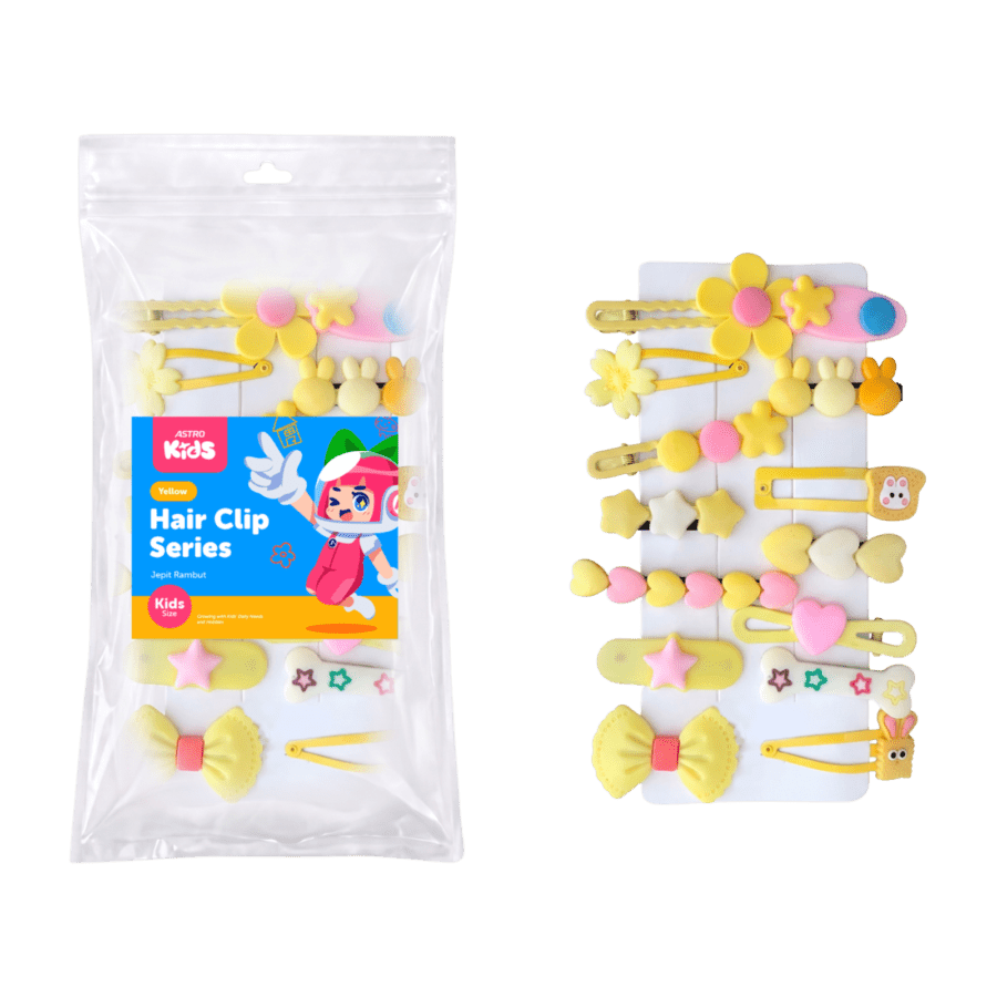 Yellow Hair Clip Series Astro Kids