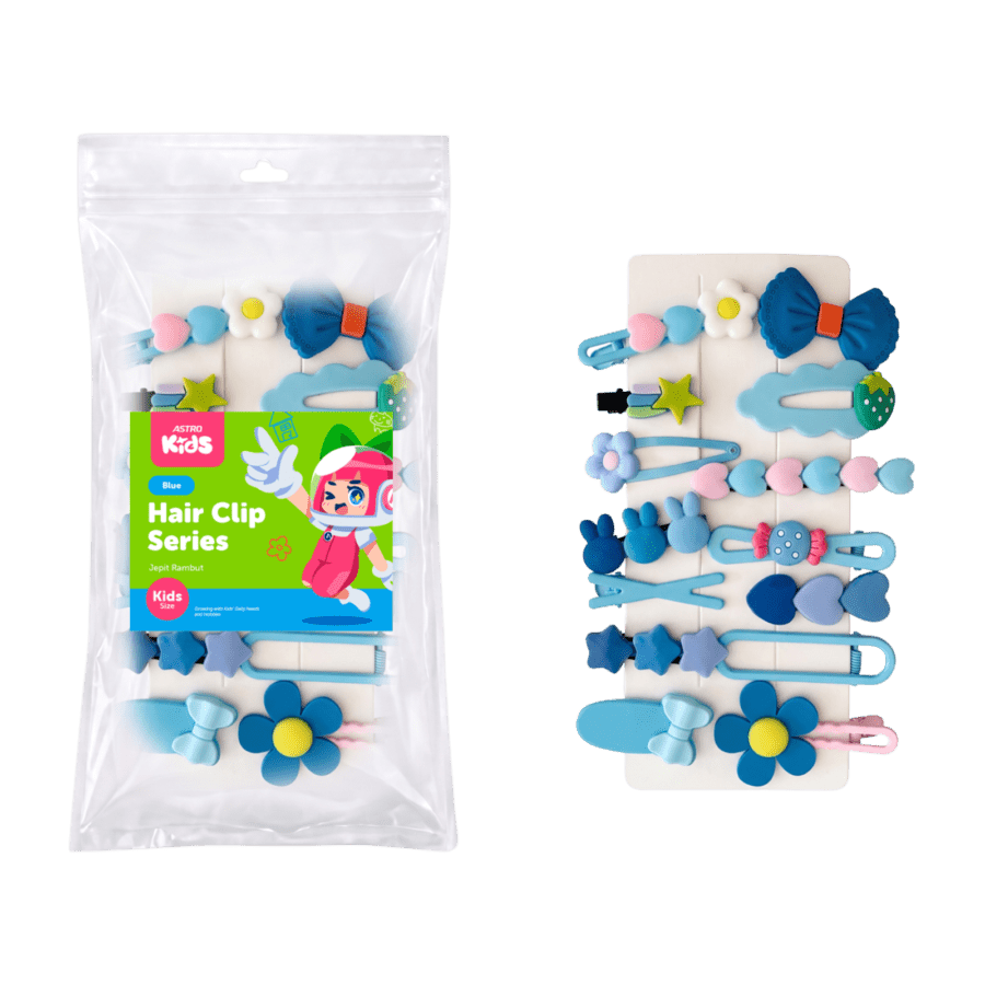 Blue Hair Clip Series Astro Kids
