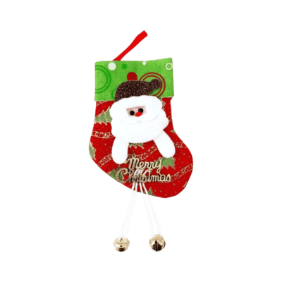 Kaos Kaki Natal Gantung Lonceng Santa
