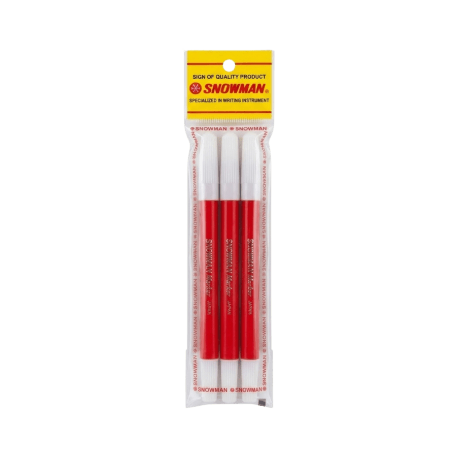 Snowman Sign Pen Red Spidol Warna