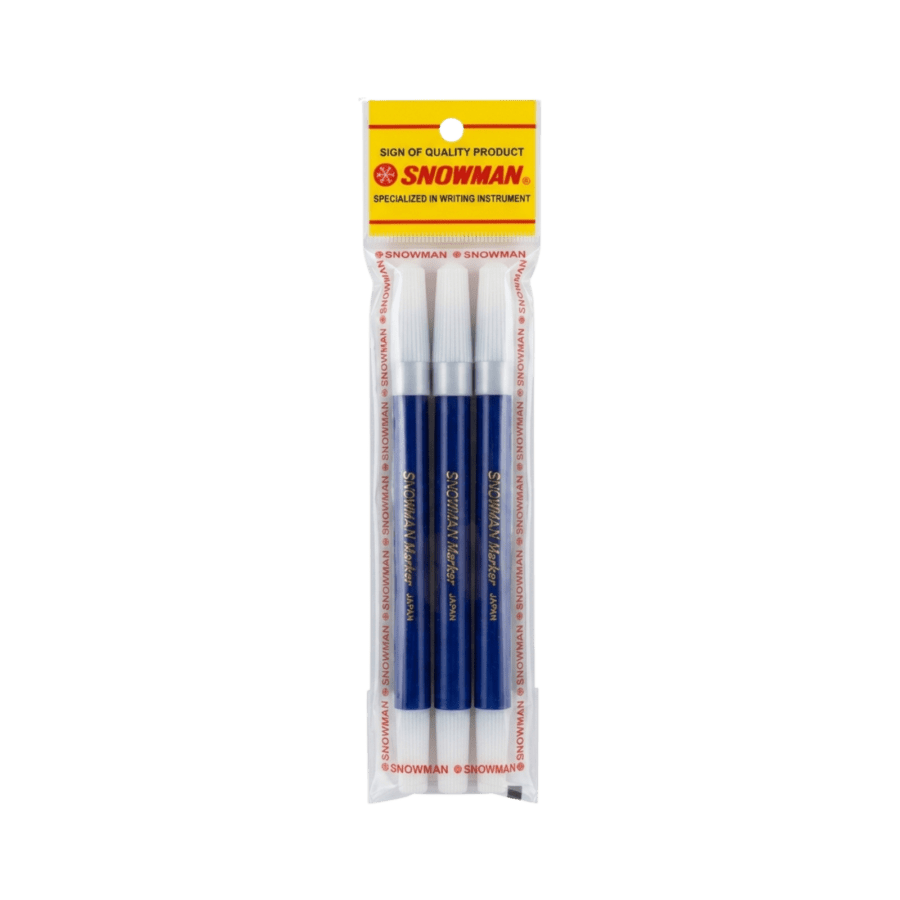 Snowman Sign Pen Blue Spidol Warna
