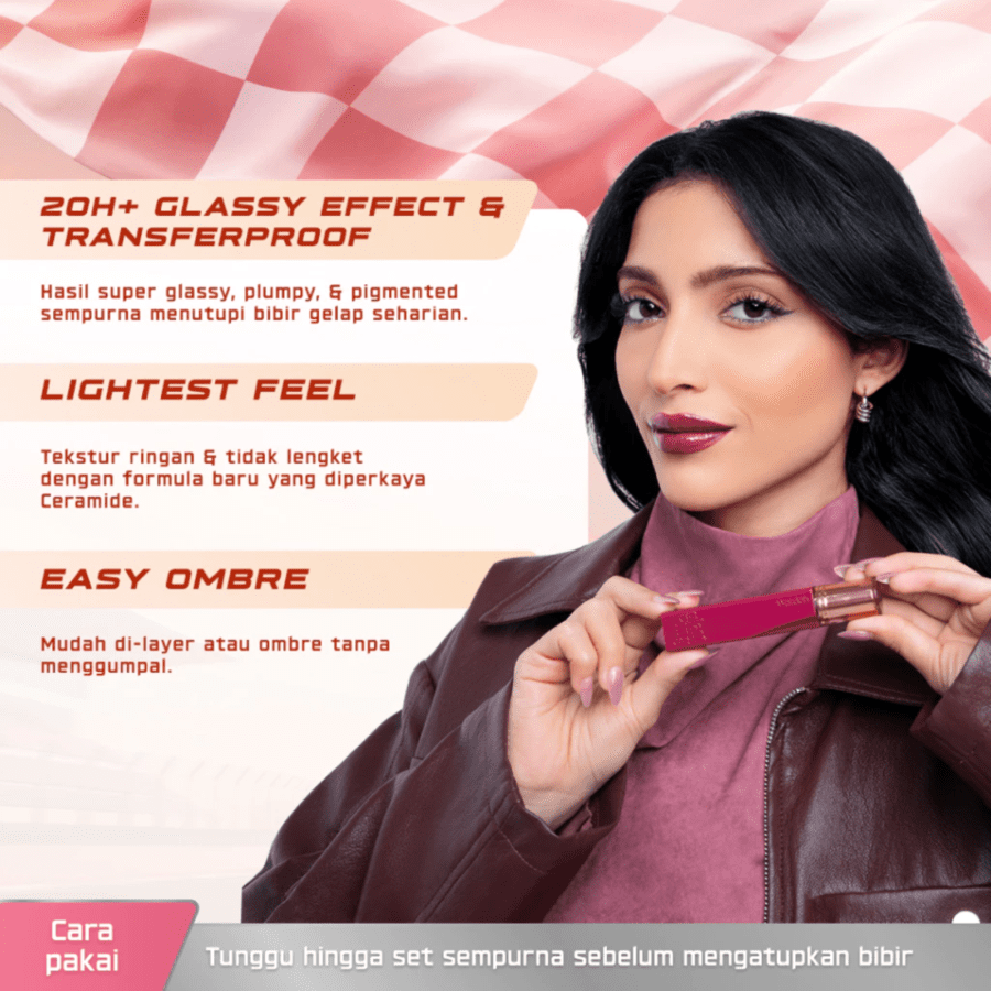 Wardah Glasting 12 Shine Sorbet Liquid Lip
