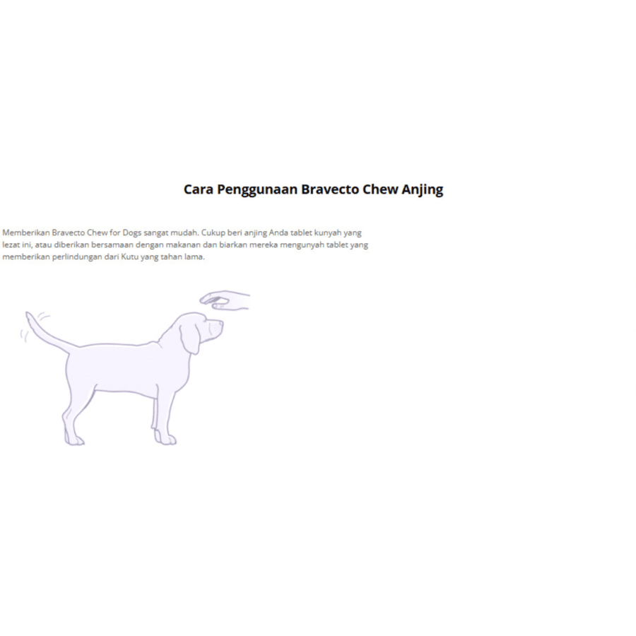 Bravecto Chew Fluralaner Extra Small Obat Kutu Anjing