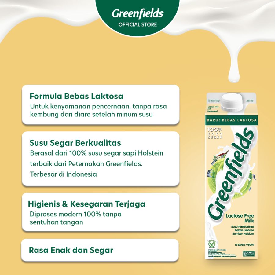 Greenfields Lactose Free Fresh Milk