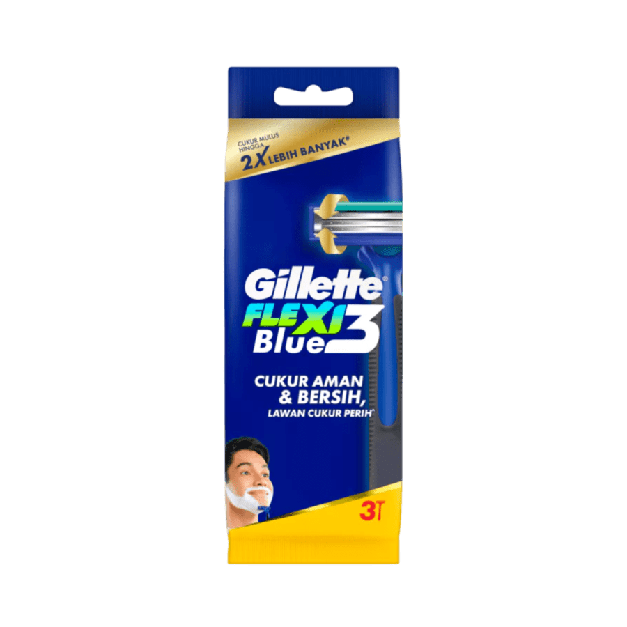 Gillette Flexi Blue 3 Alat Cukur Pria