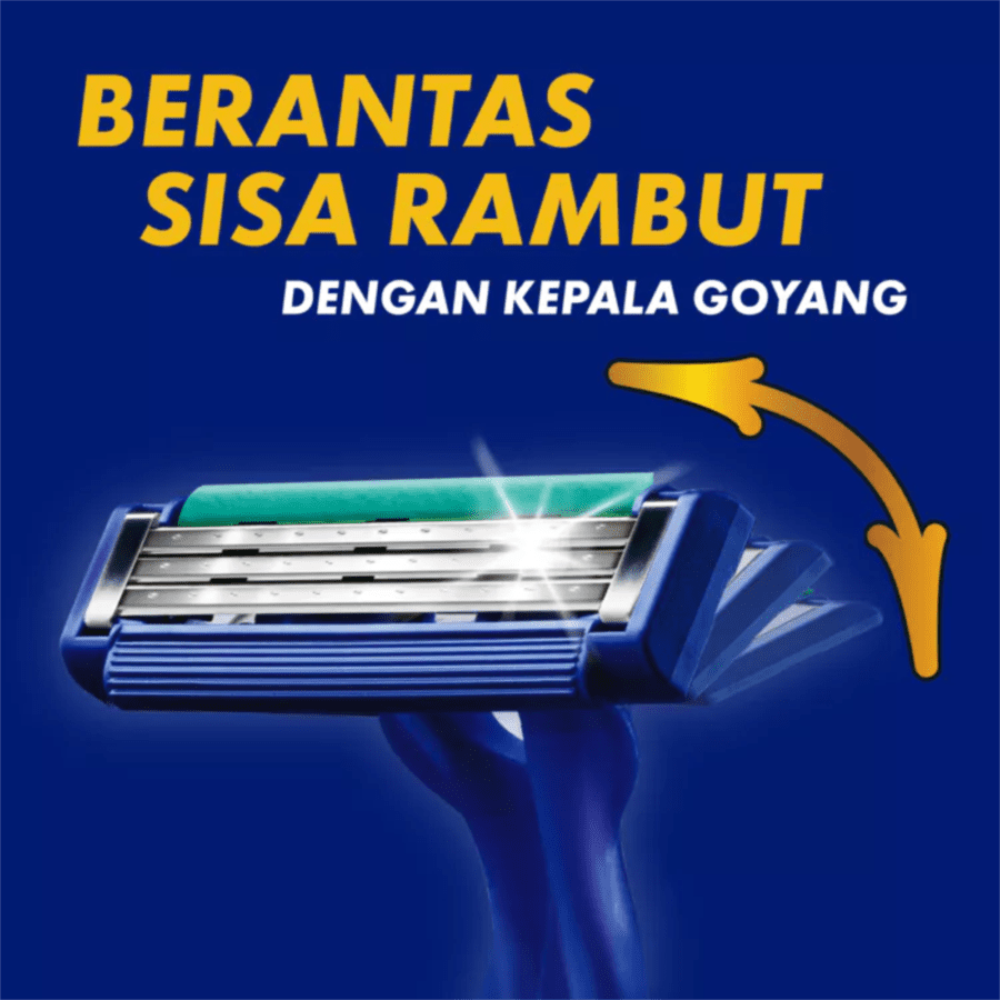 Gillette Flexi Blue 3 Alat Cukur Pria