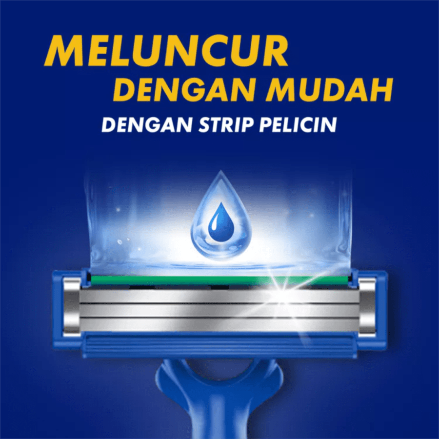 Gillette Flexi Blue 3 Alat Cukur Pria