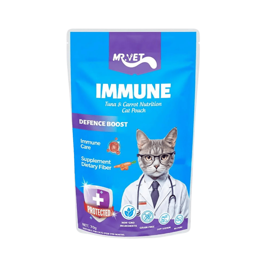 MrVet Immune Tuna Carrot Makanan Kucing Basah