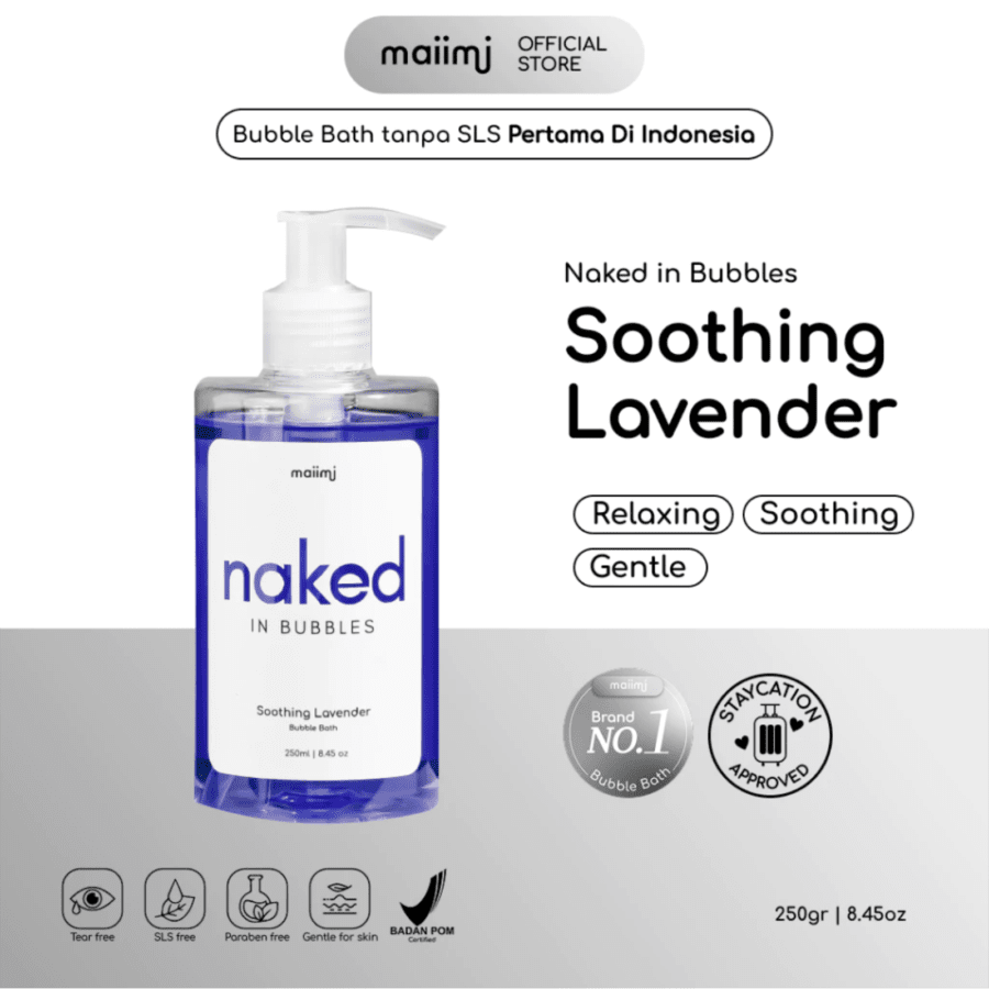 Maiimi Naked in Bubbles Soothing Lavender Bubble Bath