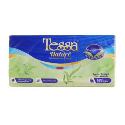 Tessa Nature Unbleached Eucalyptus 3 Ply Tisu Wajah