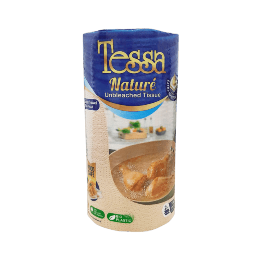 Tessa Nature Unbleached 2 Ply Tisu Dapur