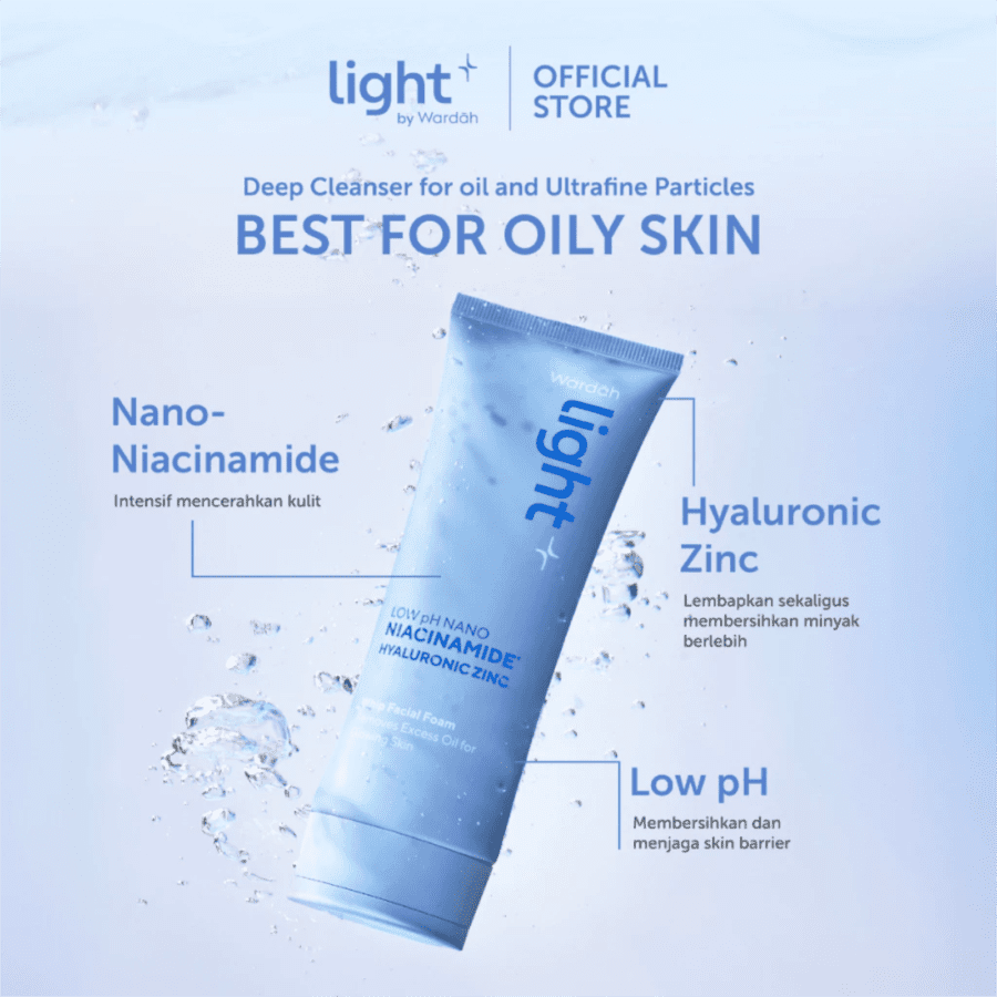 Light+ Low pH Nano Niacinamide Hyaluronic Zinc Whip Facial Foam