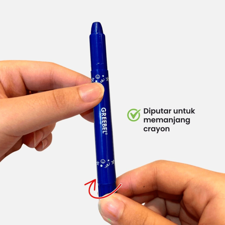 Greebel Silky Oil Pastel Crayon Putar 12 Color