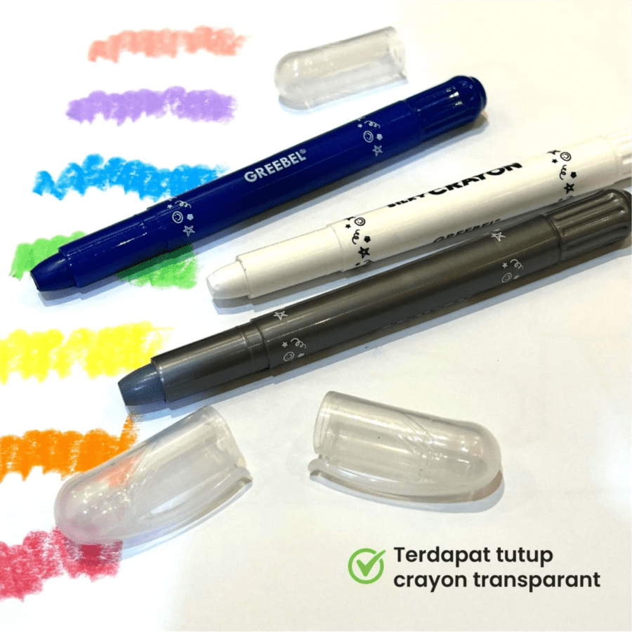 Greebel Silky Oil Pastel Crayon Putar 12 Color