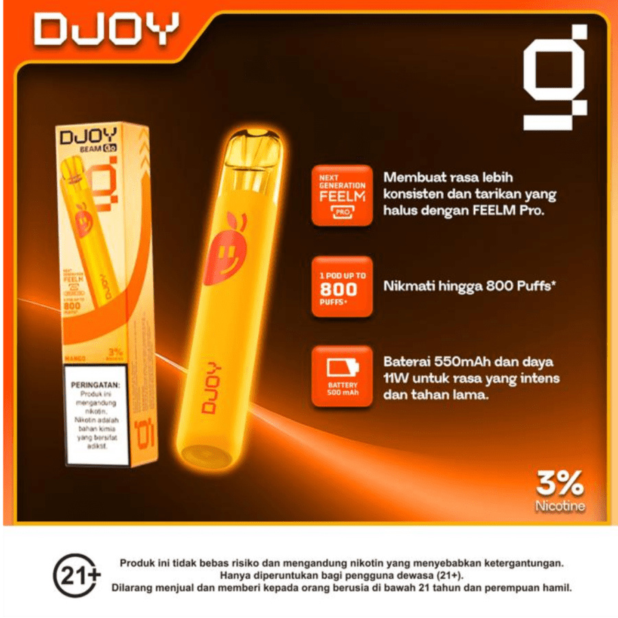 Djoy Beam Go Mango Rokok Elektrik