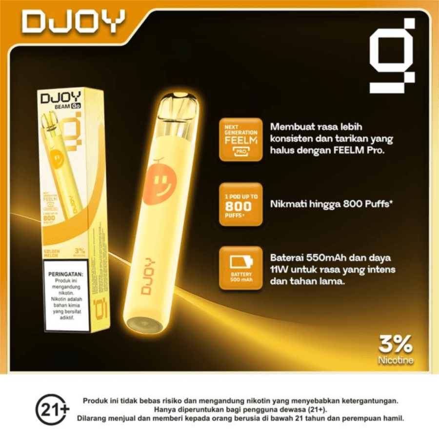 Djoy Beam Go Golden Melon Rokok Elektrik