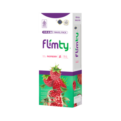Flimty Raspberry Minuman Tinggi Serat Suplemen Pencernaan, Serat & Probiotik