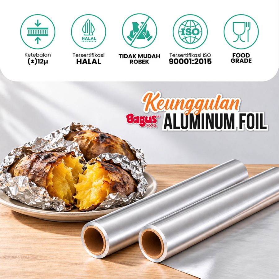 Bagus Aluminium Foil 7.2 M x 30 cm 7.2 m x 30 cm