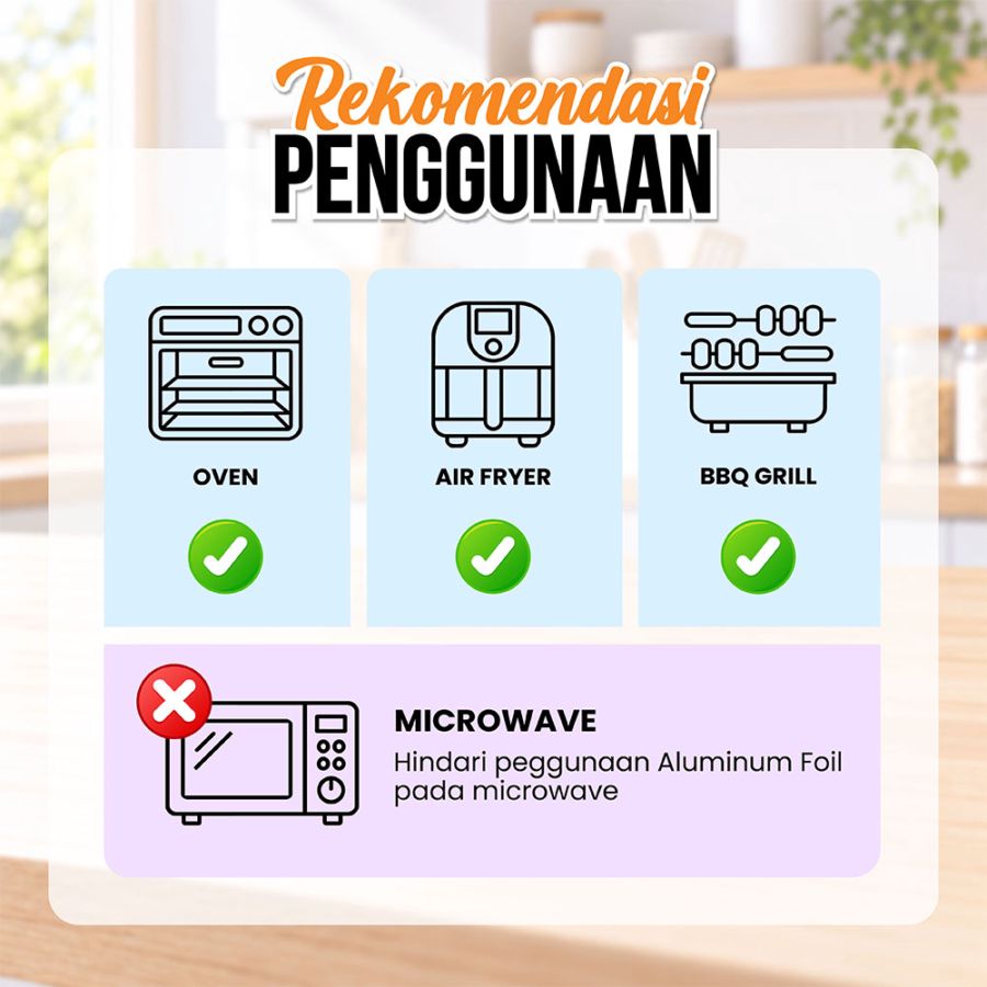 Bagus Aluminium Foil Size 30 cm x 7.62 m Refill