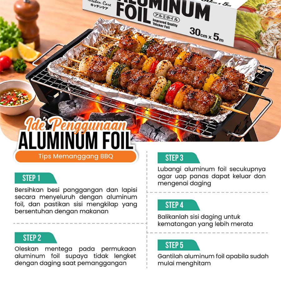 Bagus Aluminium Foil 7.2 M x 30 cm 7.2 m x 30 cm