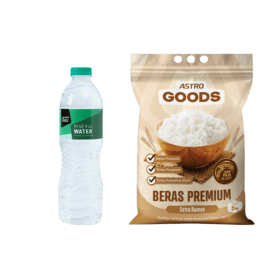Bundle Beras Setra Ramos Astro Goods 5kg + Air Mineral Astro Goods 600ml