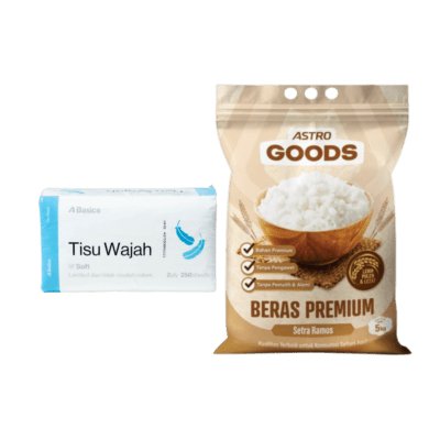 Bundle Beras Setra Ramos Astro Goods 5kg + Soft Facial Tissue A Basics 250s