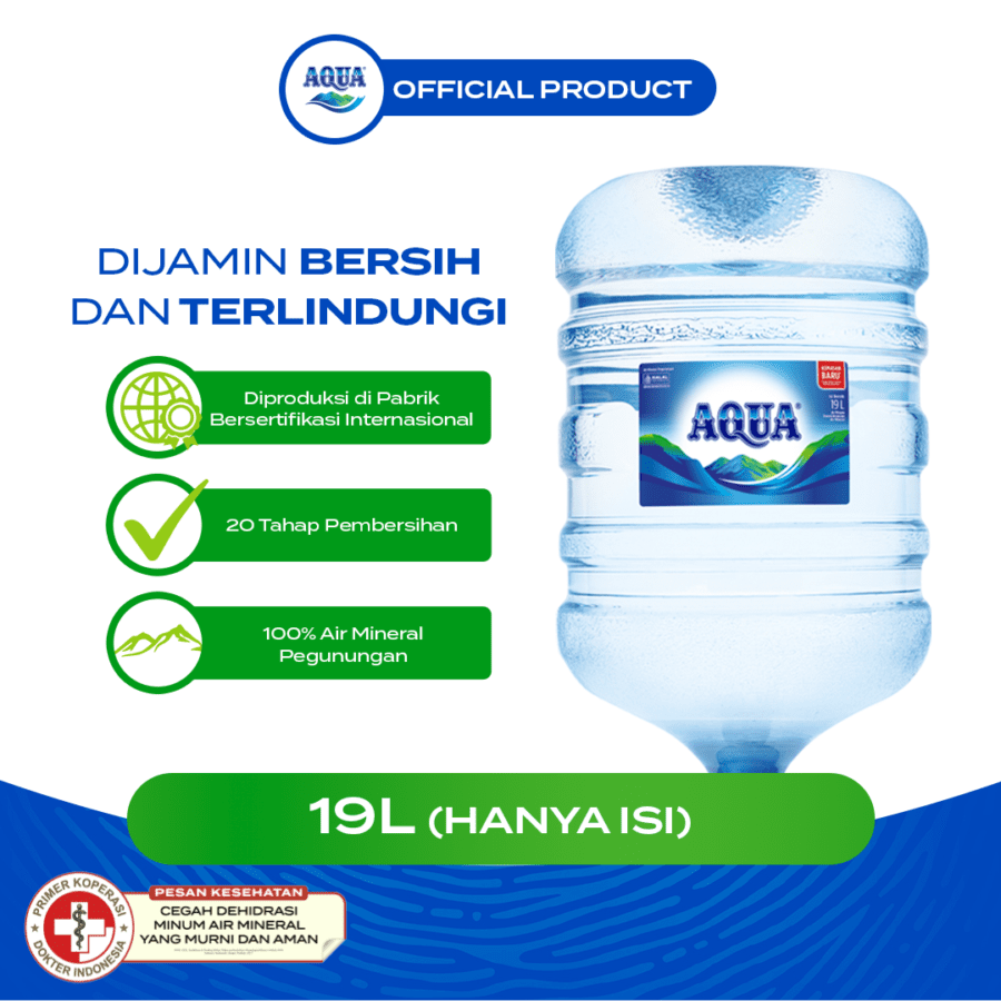 REFILL AQUA Mineral Water Galon