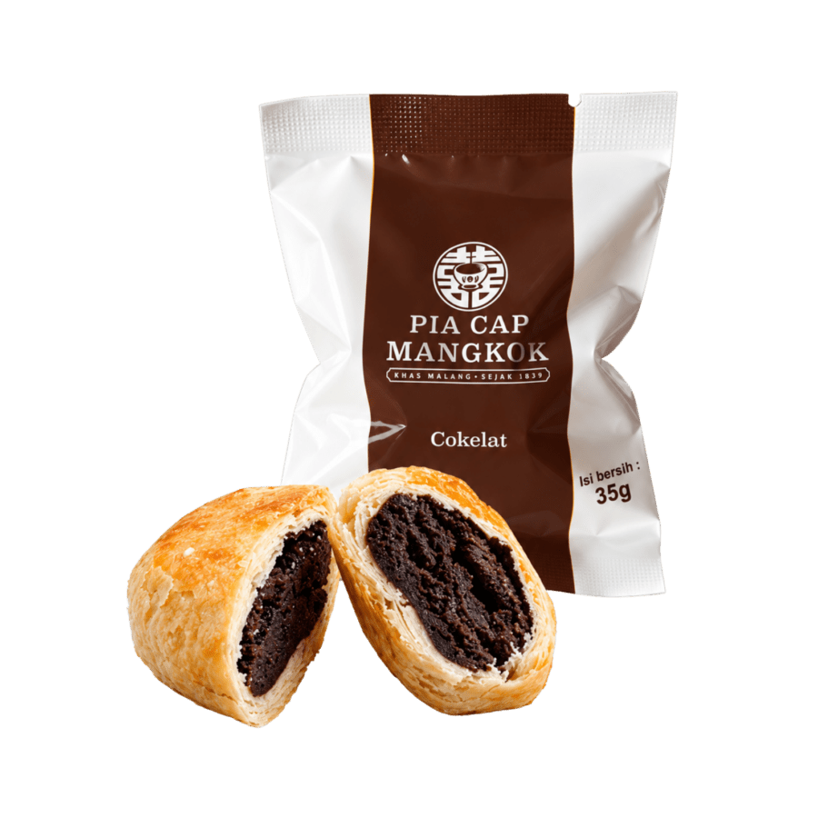 Pia Cap Mangkok Coklat isi 6 Khas Malang 210gram