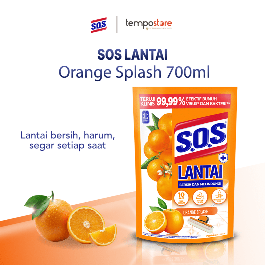 SOS Orange Splash Pembersih Lantai