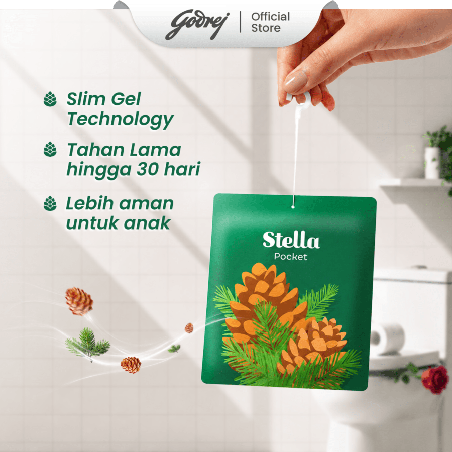 Stella Pocket Bathroom Crystal Pine Pengharum Kamar Mandi