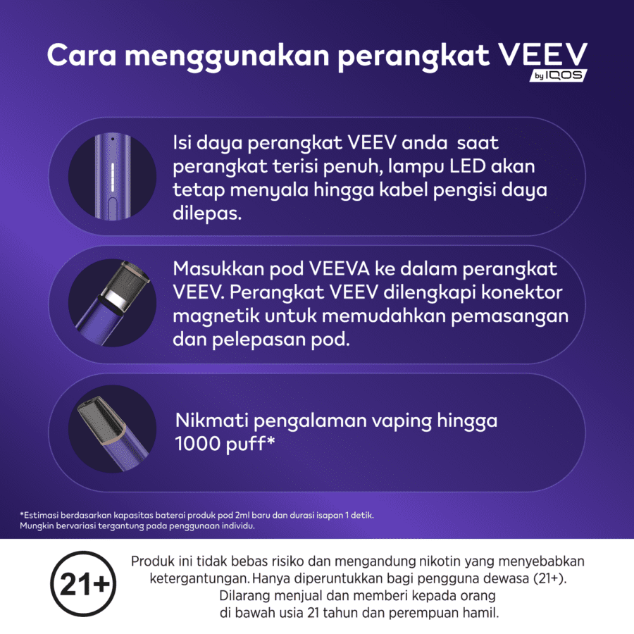 Veev One by Iqos Basic Device Space Grey Rokok Elektrik