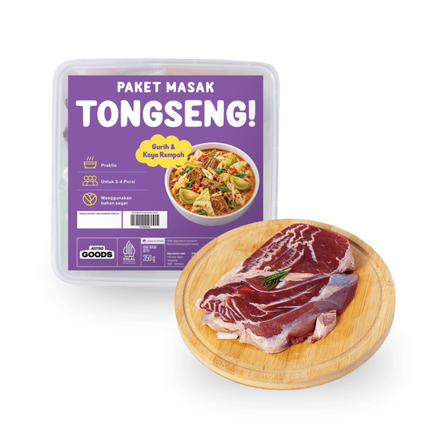 Bundle Paket Masak Tongseng Astro Goods + Daging Sengkel Ekonomis Fatty Cuts 250gr
