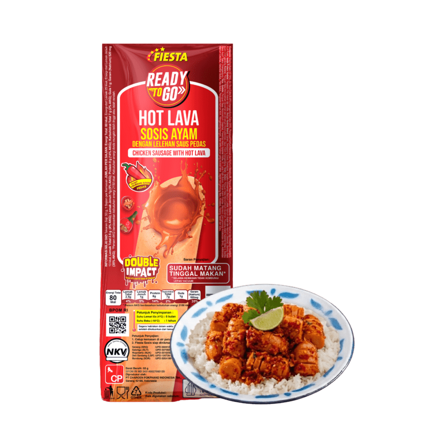 Fiesta Ready To Go Sosis Daging Ayam Saus Hot Lava