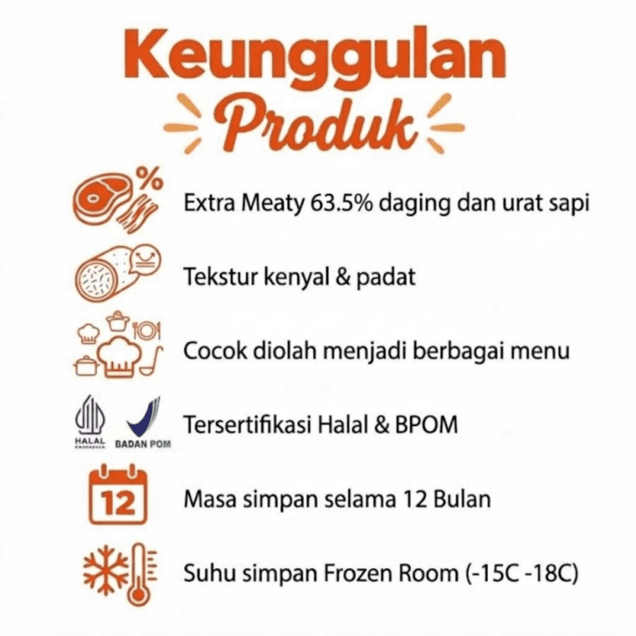 Bakso Polos Kombinasi Sapi dan Ayam Astro Goods