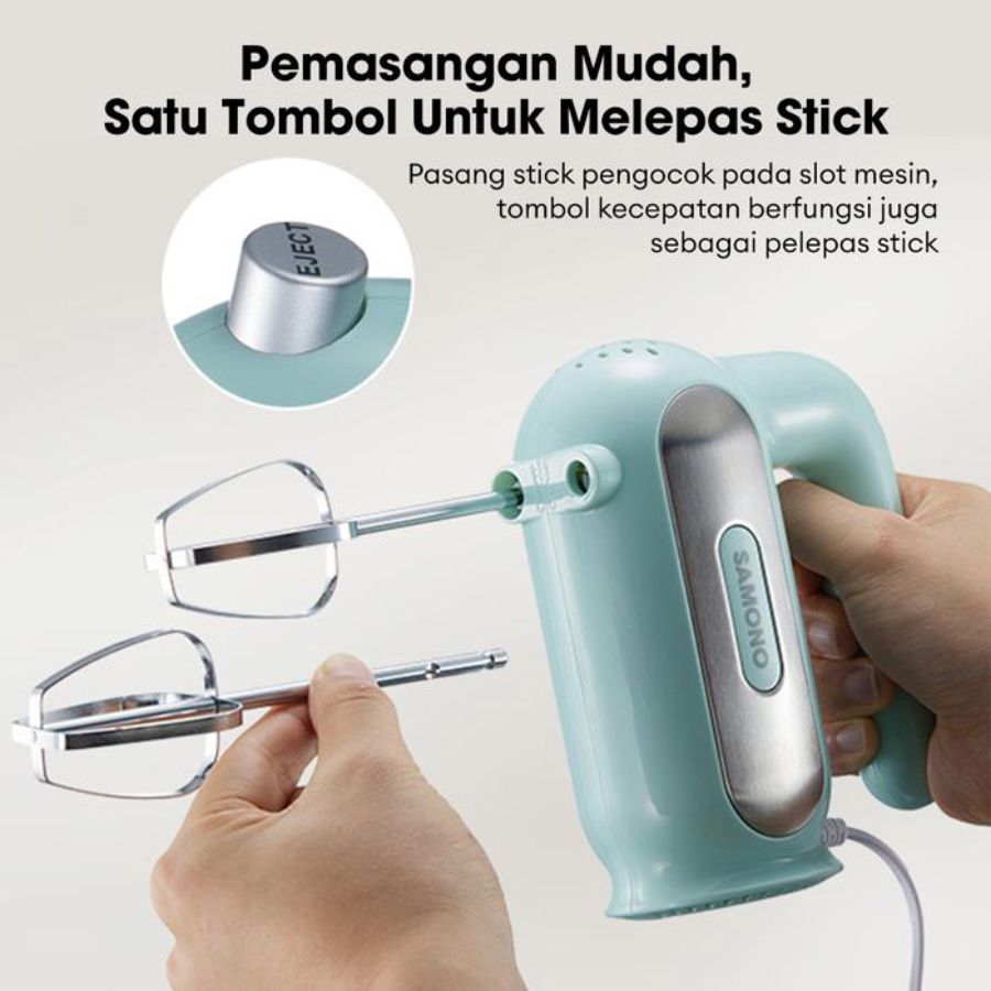 Samono Hand Mixer Turbo 200W SW-HMT200 White
