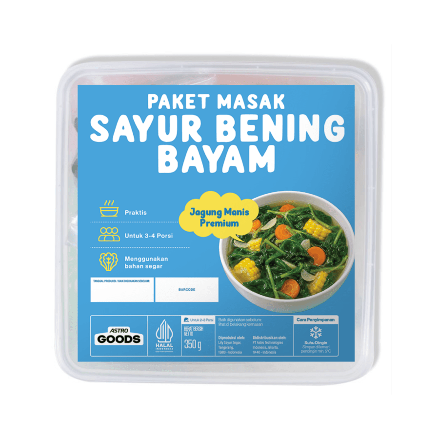 Paket Masak Sayur Bayam Astro Goods