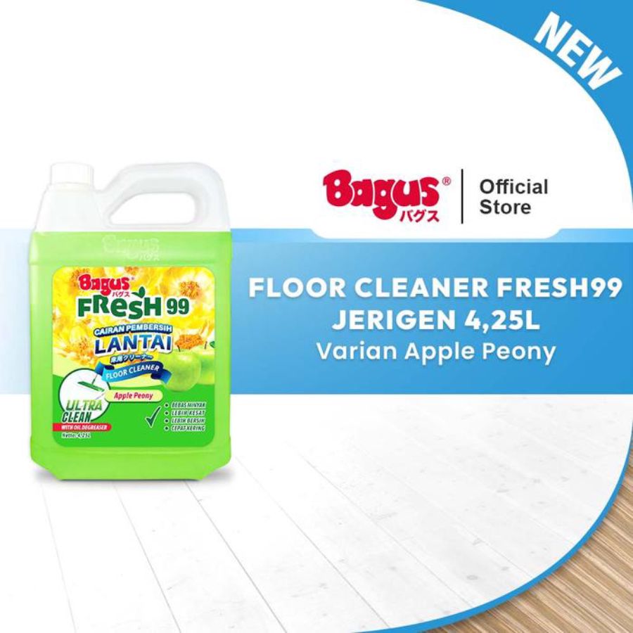 Bagus Fresh 99 Apple Peony Pembersih Lantai Jerigen