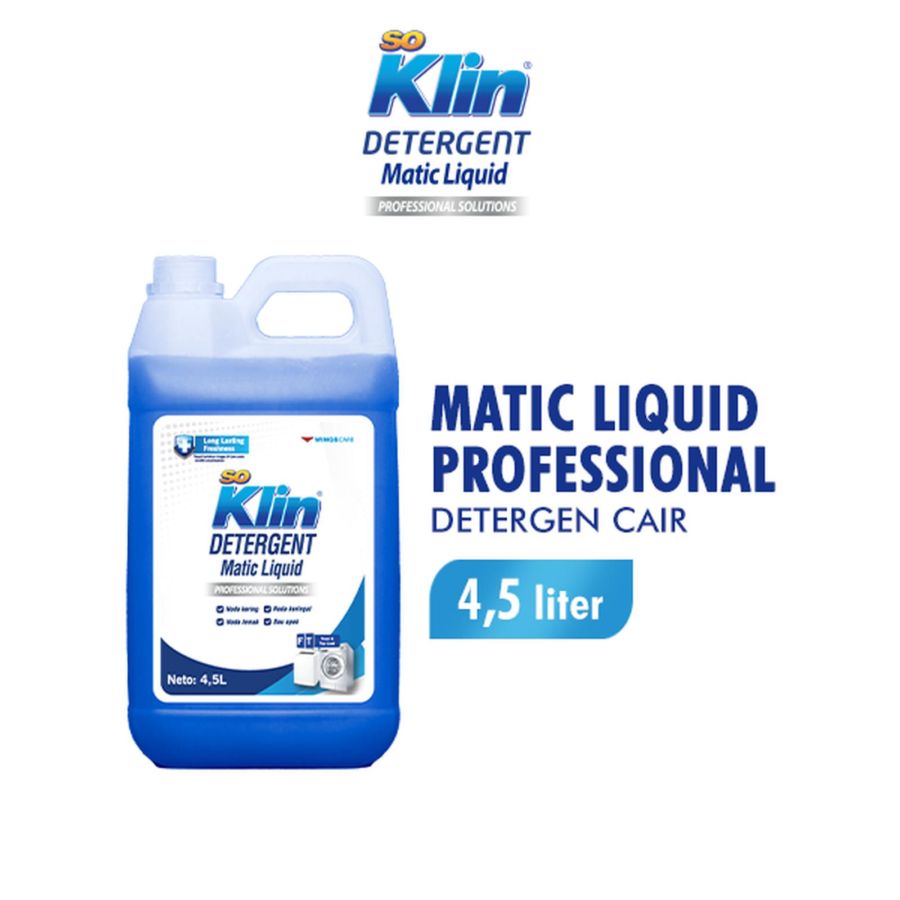 SoKlin Detergent Matic Liquid Professional Solutions Front & Top