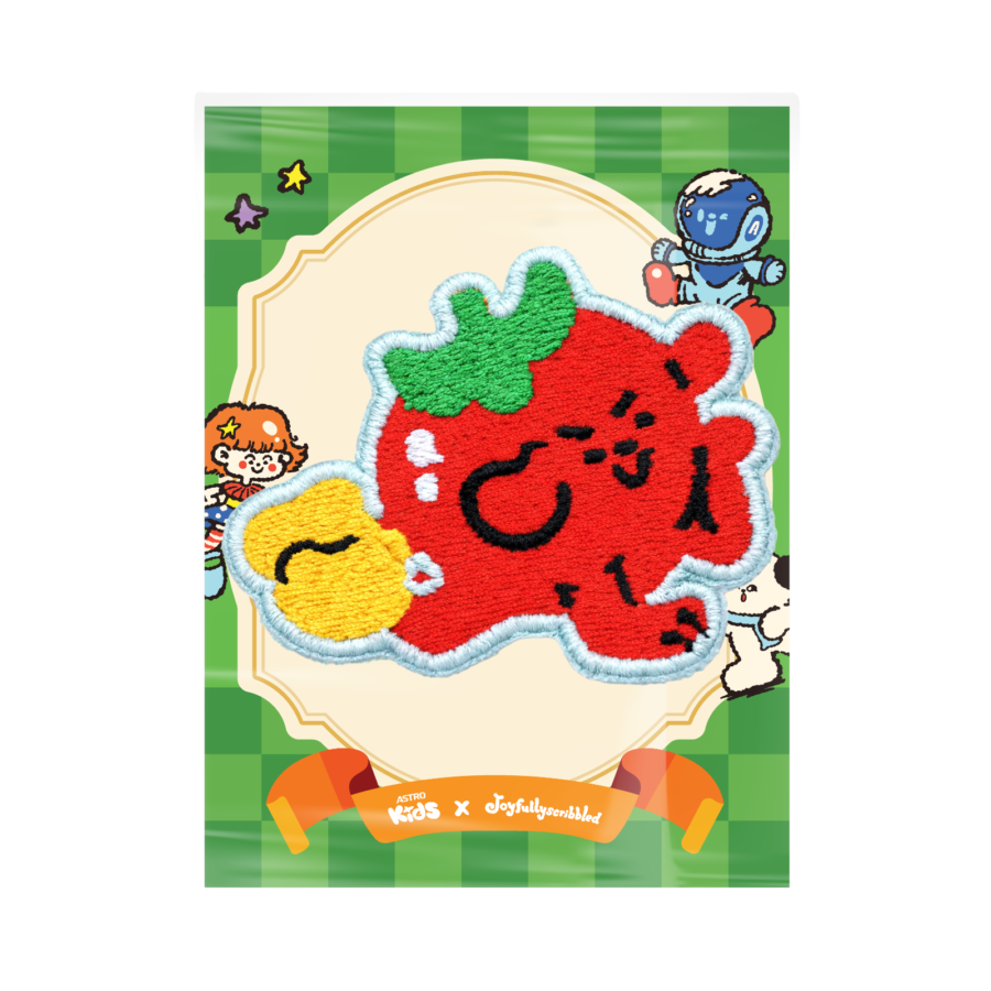 Happy Tomato Embroidered Patch Astro Kids x Joyfullyscribbled 1pcs
