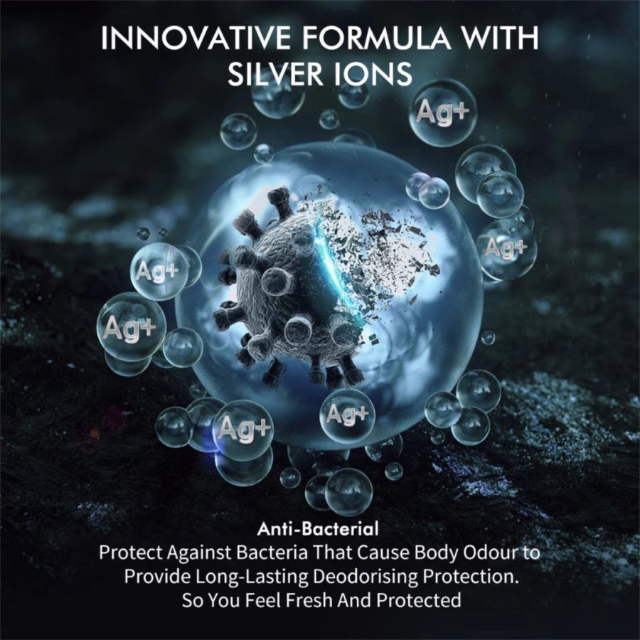 UrbanX Men's 3in1 Ag+ Silver Ions Body Wash 300ml