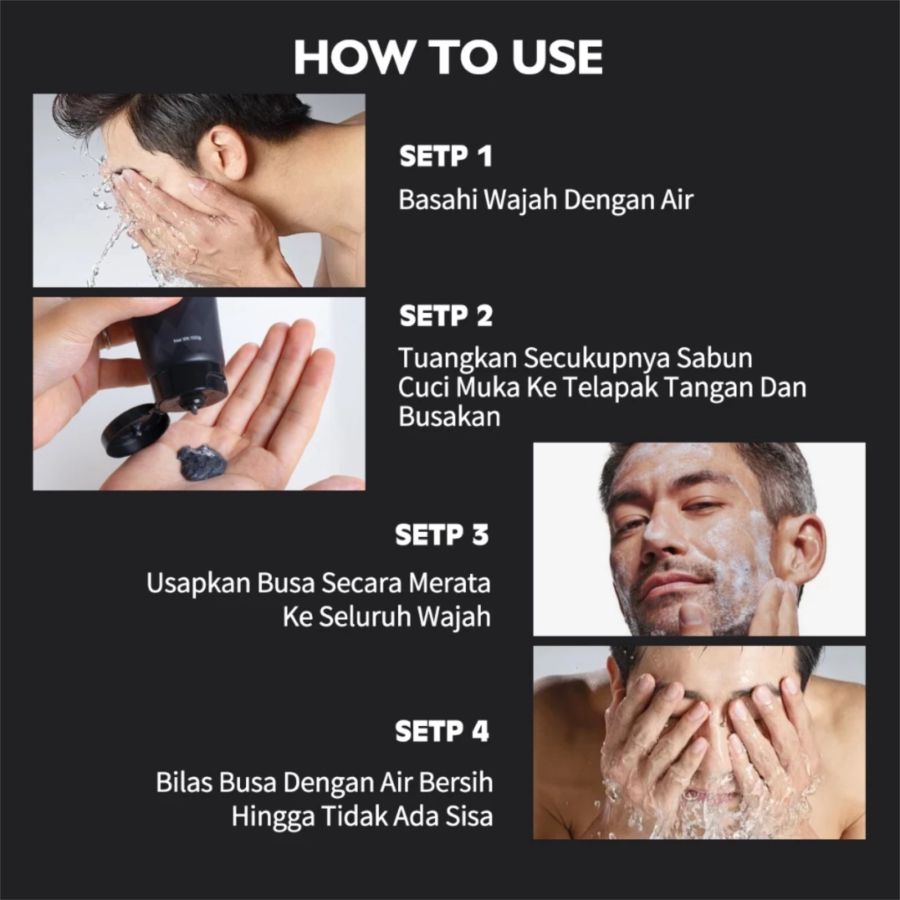 UrbanX Men's Volcanic Mud Facial Wash 100gram