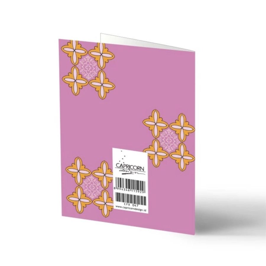 Capricorn Design Art Carton CFX047 Kartu Ucapan Lebaran 1pcs