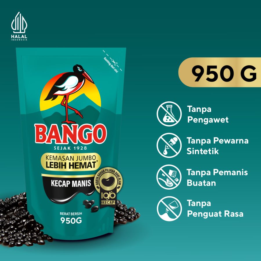 Bango Kecap Manis Refill Pouch 950gram