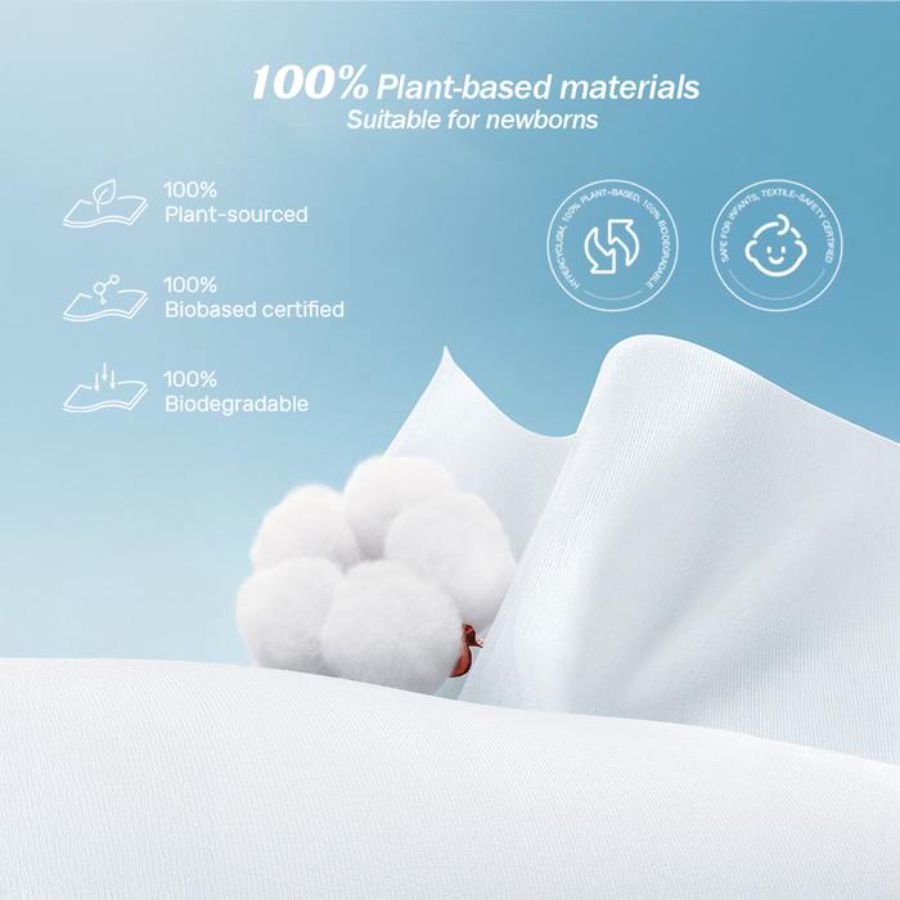 Sakumini Tisu Kering Bayi Facial Tissue Wipes Hand Mouth 80sheets
