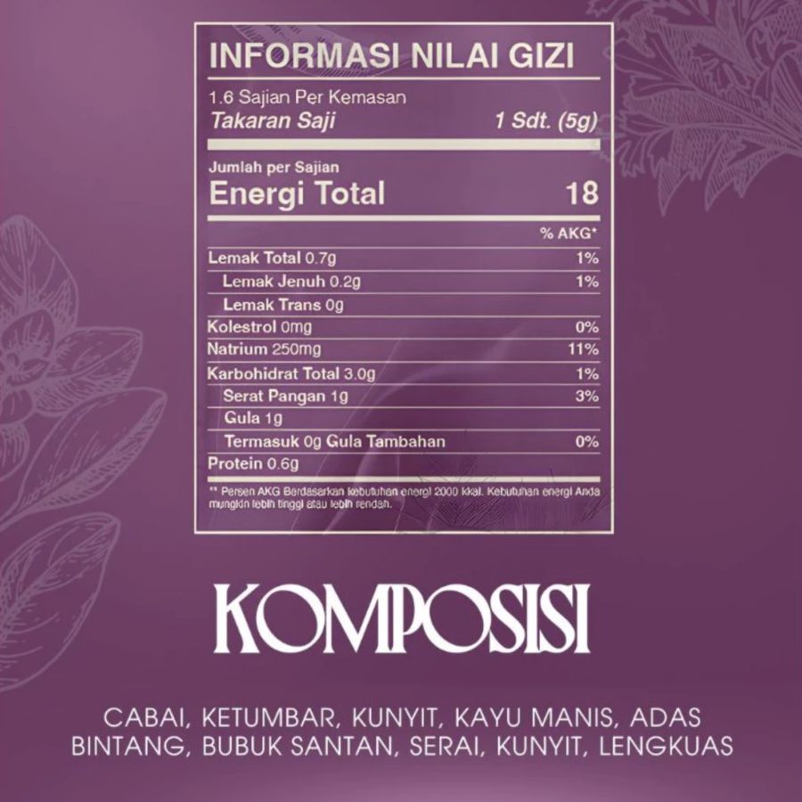 Verde Spices Classic Rendang Bumbu Marinasi Sachet 8gram