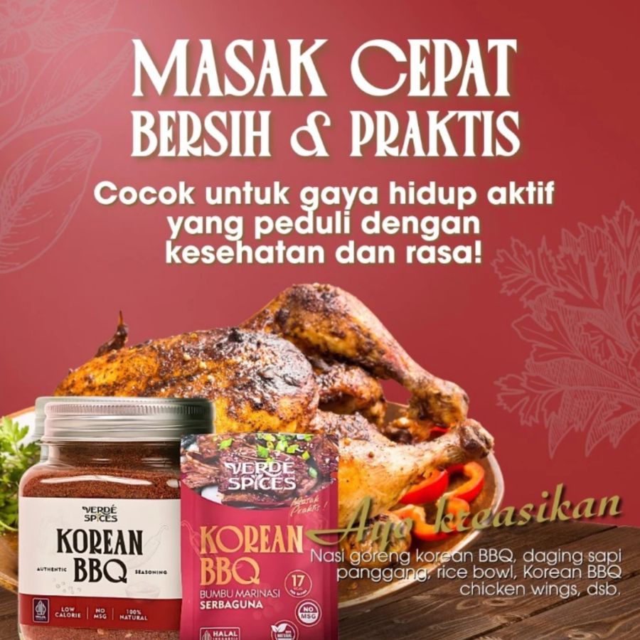 Verde Spices Korean BBQ Bumbu Marinasi Jar 100gram