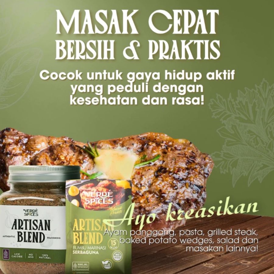 Verde Spices Artisan Blend Bumbu Marinasi Serbaguna Sachet 8gram