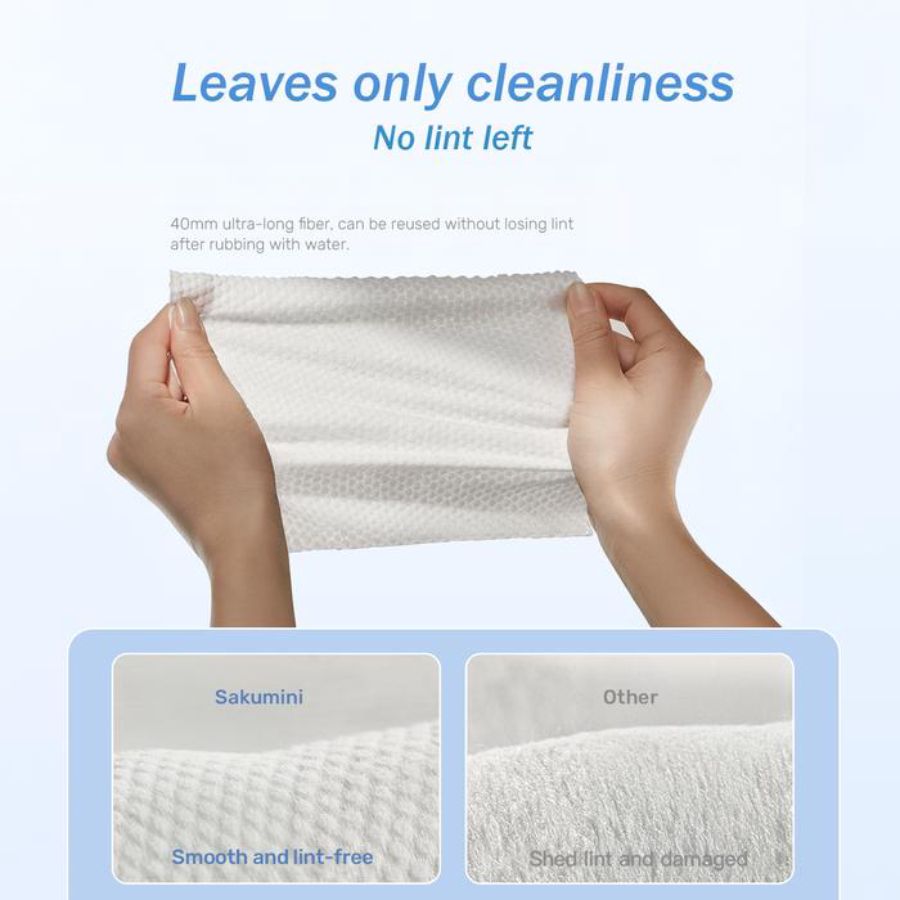 Sakumini Tisu Kering Bayi Facial Tissue Wipes Hand Mouth 80sheets